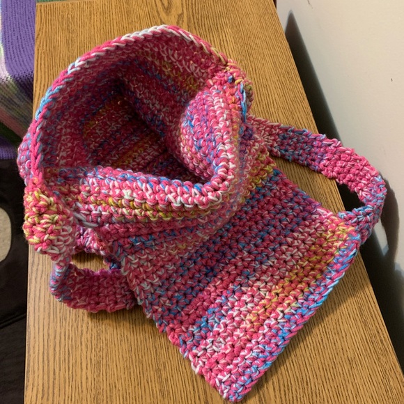 Crossbody Bag Handmade Crocheted - Picture 9 of 14